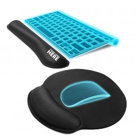 Mouse Pad with Wrist Support with Logo