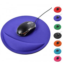 Logo Branded Round Wrist Rest Mouse Pad