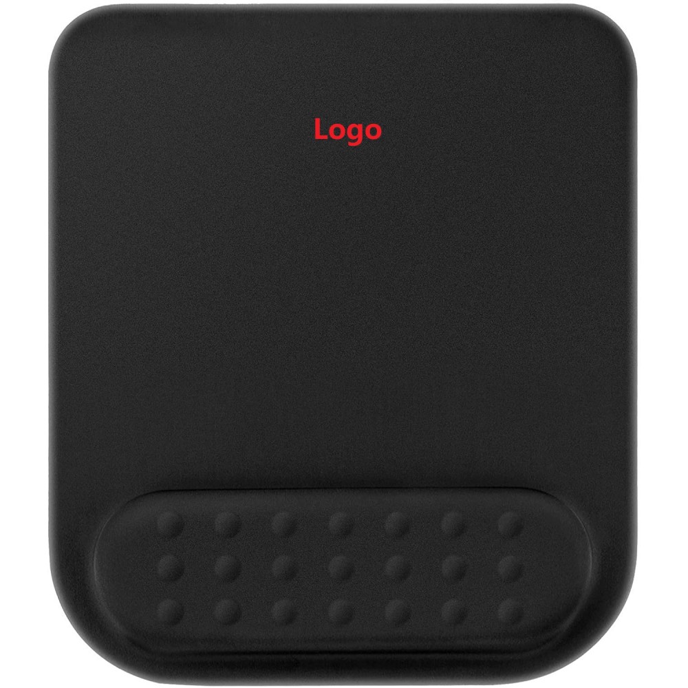 Logo Branded Ergonomic Mouse Pad with Wrist Support Memory Foam Mouse Pad with Wrist Rest