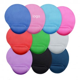 Silicone Ergonomic Mouse Pad w/Comfortable Gel Wrist Rest Support MOQ50PCS with Logo