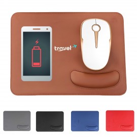 15W Wireless Charging Mouse Pad with Logo