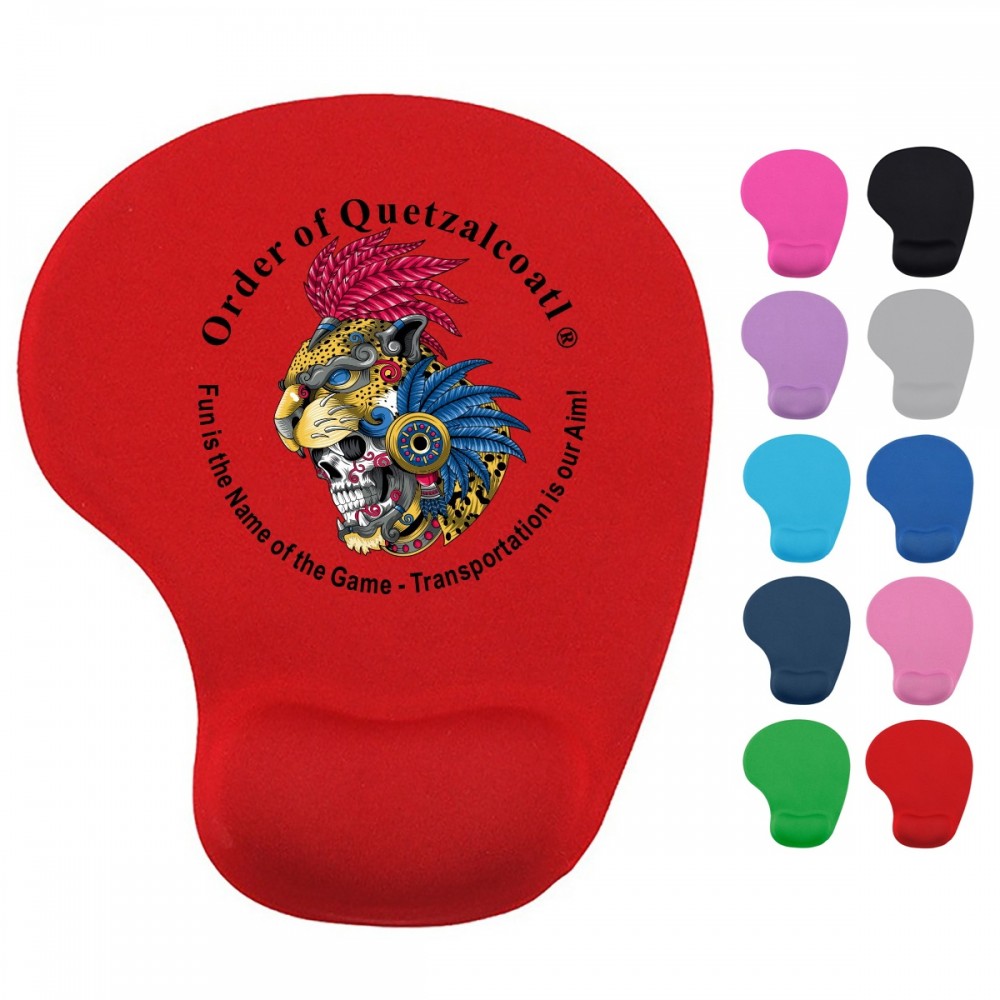Promotional Full Color Mouse Pad w/ Gel Wrist Rest