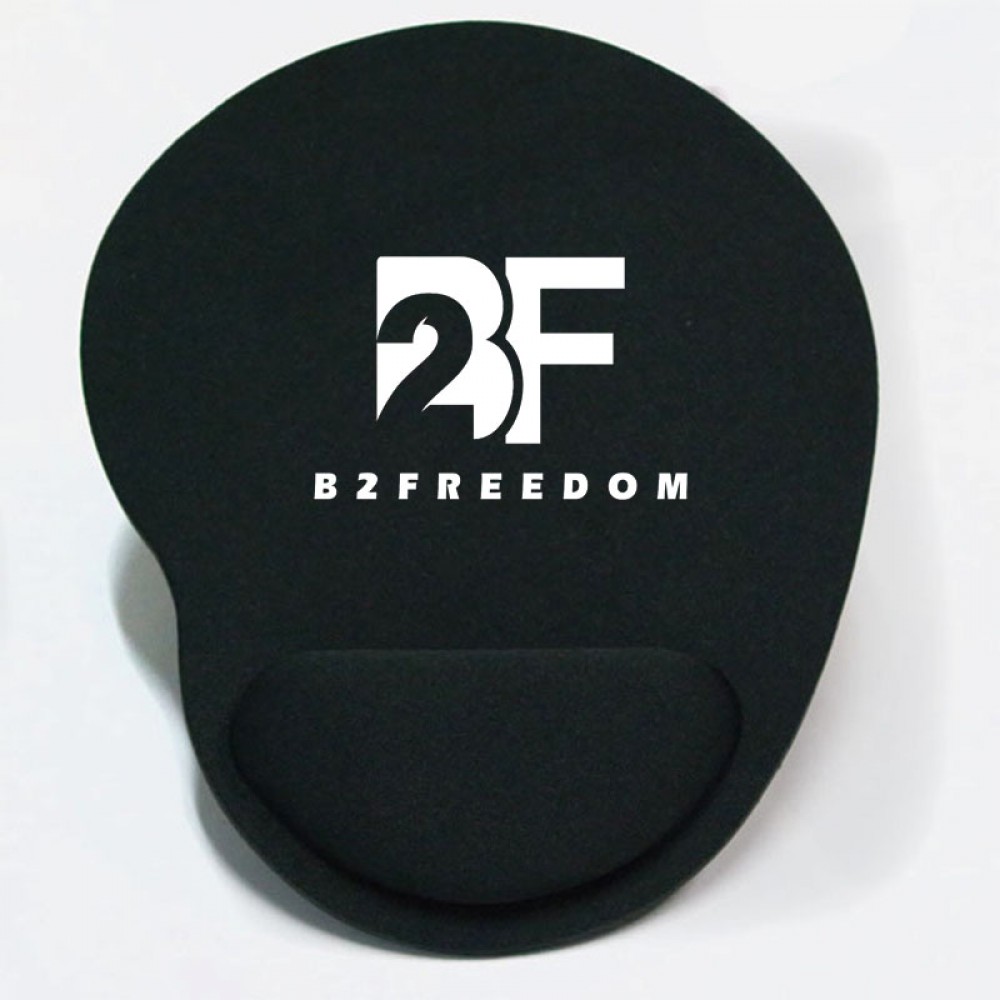 Logo Branded Mouse Pad With Rest Logo Branded Mouse Pad With Rest
