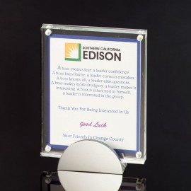 Magnetic Attachment Picture or Document Frame (5"x7"x3/4") with Logo
