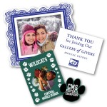 Photo Frame Magnet Square corners w/ Oval Cutout Magnet - 2.75" x 4.25" - 30 mil - Outdoor Safe with Logo