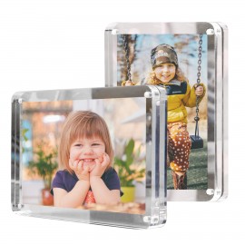 Two-sided Full-color Acrylic Photo Frame/Awards (5"x7") with Logo