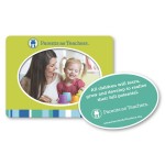 Jumbo Picture Frame Magnet - Oval Punch Out with Logo