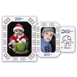 Promotional Custom 3-In-1 "Color-Me" Magnet Frame (4"x5 1/4")