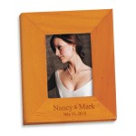 Mini Wood Frame with Magnetic Back (1-1/2" x 2" Photo) with Logo