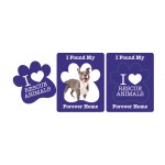 Magnet - Paw Shape Picture Frame (3x3.75) - 25 mil. Custom Printed