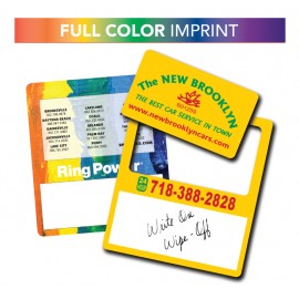 Customized Write-On/ Wipe-Off Full Color Framer Magnet (34 mil)  Customized Write-On/ Wipe-Off Full Color Framer Magnet (34 mil)