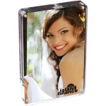 Prato - Two Sided Acrylic Photo Frame (4"x6") with Logo