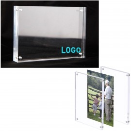 Custom Imprinted Transparent Magnetic Photo Frame with Logo  Custom Imprinted Transparent Magnetic Photo Frame with Logo