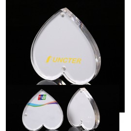 Heart Shaped Magnetic Acrylic Photo Frame/Holders with Logo  Heart Shaped Magnetic Acrylic Photo Frame/Holders with Logo