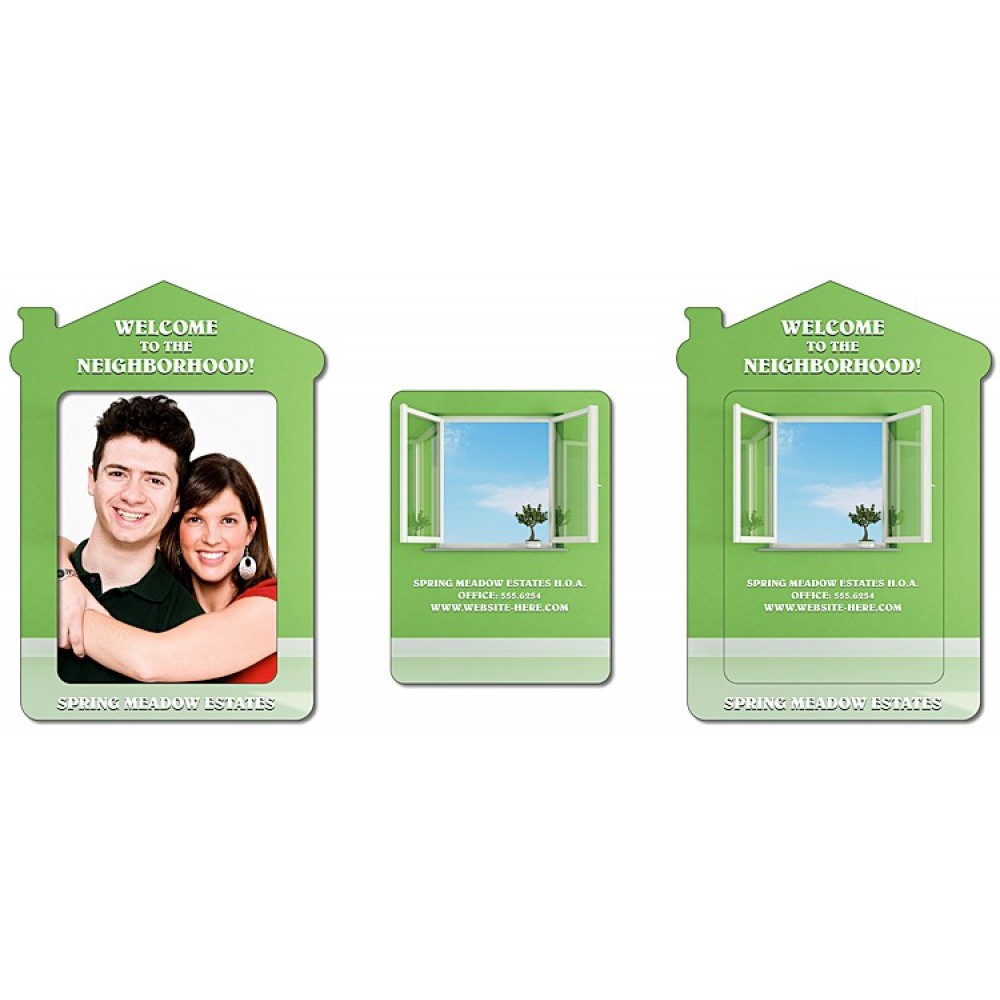 3.5x4.5 Customized Picture Frame Heart Punch Magnets 20 Mil