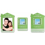 Magnet - House Shape Picture Frame (Approx. 4.3x6) - 20 Mil. with Logo