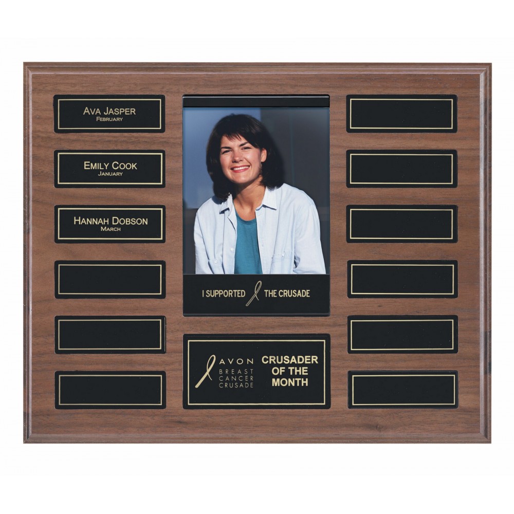 Logo Branded Perpetual Magnetic Photo Plaque - 10-1/2" x 13"
