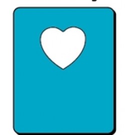 Custom Imprinted Photo-Mag Plus Magnetic Frame- Small Heart Center