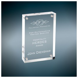 Personalized Self-Standing Acrylic Magnetic Rectangle Plaque/Photo Frame, Small (4"x6")  Personalized Self-Standing Acrylic Magnetic Rectangle Plaque/Photo Frame, Small (4"x6")