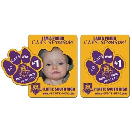 Personalized Magnet - Picture Frame Paw Print Punch (3.5x4.5) - 20 mil.  Personalized Magnet - Picture Frame Paw Print Punch (3.5x4.5) - 20 mil.