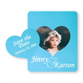 Picture Frame w/ Heart Shape Cut-Out Vinyl Magnet - 30mil with Logo  Picture Frame w/ Heart Shape Cut-Out Vinyl Magnet - 30mil with Logo