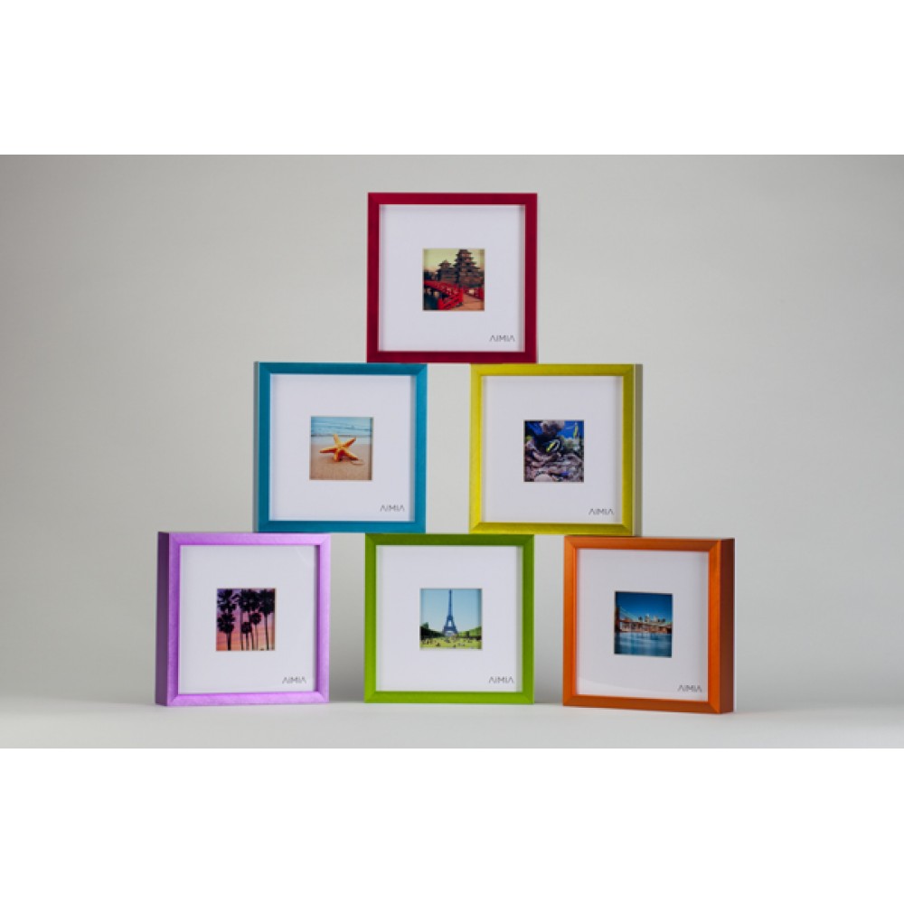 Logo Branded MINIFRAMES: Metal Framed Wall or Desk Award w/Magnetic Back