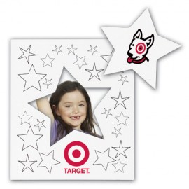 Custom 2-In-1 "Color-Me" Magnet Frame (3 1/2"x4") Custom Printed  Custom 2-In-1 "Color-Me" Magnet Frame (3 1/2"x4") Custom Printed