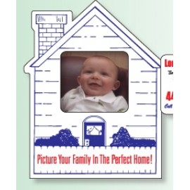 Custom Imprinted House Picture Frame Magnet w/ Removable Center (3 1/4" x 4")