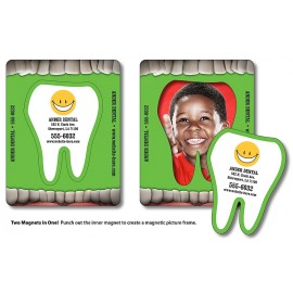 Magnet - Picture Frame Tooth Punch (3.5x4.5) - 20 Mil. with Logo  Magnet - Picture Frame Tooth Punch (3.5x4.5) - 20 Mil. with Logo