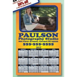 Logo Branded Picture Frame Calendar Magnet w/ Removable Rectangle Center (3 3/4" x 6")