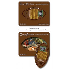 Magnet - Picture Frame Football Punch (3.5x4.5) - 25 mil. with Logo  Magnet - Picture Frame Football Punch (3.5x4.5) - 25 mil. with Logo