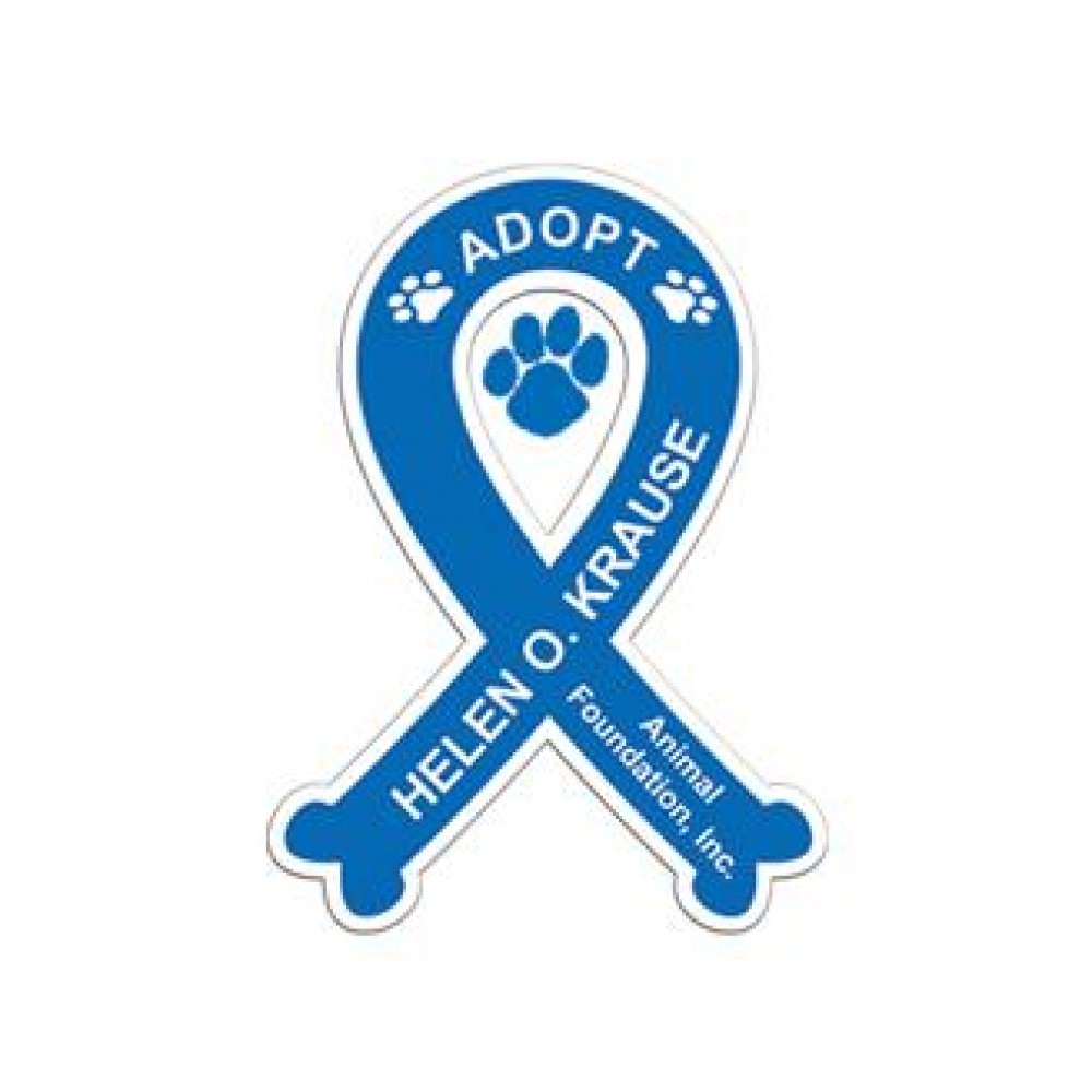 Customized 30 Mil Dog Bone Ribbon Magnet Customized 30 Mil Dog Bone Ribbon Magnet