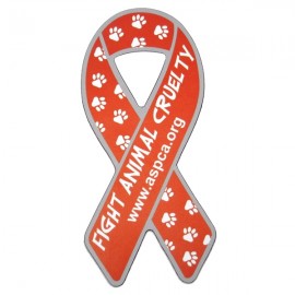 4" Awareness Ribbon Magnet - Small with Logo