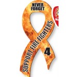 Logo Branded Awareness Ribbon 4 Color Process Outdoor Magnet (3 3/8"x 7 1/2")