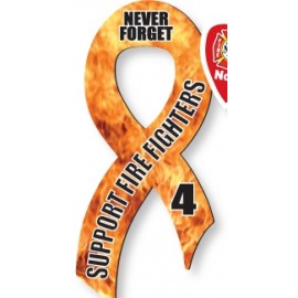 Awareness Ribbon 4 Color Process Outdoor Magnet (3 3/8"x 7 1/2") with Logo