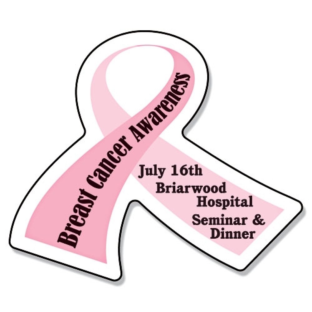 Customized Magnet - Awareness Ribbon Shape (2.6875x2.25) - 20 Mil. Customized Magnet - Awareness Ribbon Shape (2.6875x2.25) - 20 Mil.