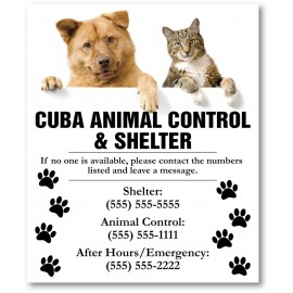 Large Full Color Custom Magnet - 0.024" Thick (73.01 to 95 Square Inch) with Logo