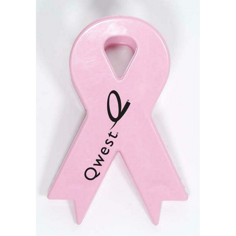 Logo Branded Pink Awareness Ribbon Magnetic Memo Clip (6 Week Production) Logo Branded Pink Awareness Ribbon Magnetic Memo Clip (6 Week Production)