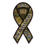 Customized Camo Ribbon Magnet - 3 7/8" x 8" - 30 mil - Outdoor Safe