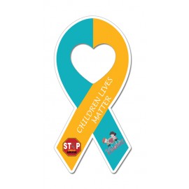 3.80x8 Ribbon Shaped Magnets - 20 Mil with Logo