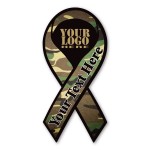 Custom Camo Ribbon Magnet - 3 7/8" x 8" - 30 mil - Outdoor Safe