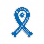 Customized Dog Bone Ribbon Magnet (20 Mil)