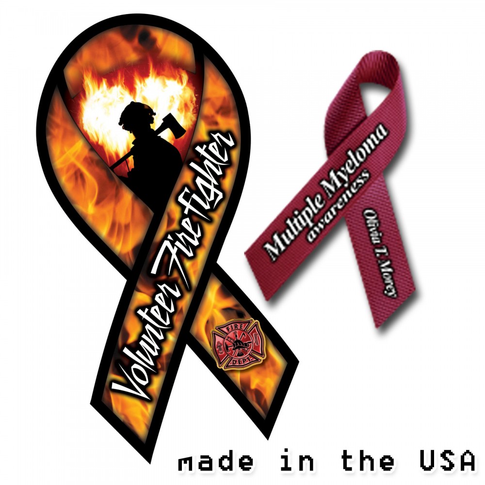Promotional Ribbon Magnet - 3 7/8" x 8" - 30 mil - Outdoor Safe Promotional Ribbon Magnet - 3 7/8" x 8" - 30 mil - Outdoor Safe