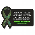 Logo Branded Magnet - Rectangle with Awareness Ribbon Side (3.5625x2.45) - 30 Mil