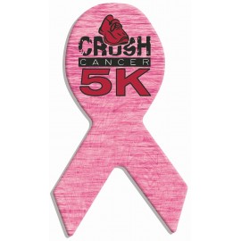 Logo Branded 1.6" x 2.75" Gloss White Unisub Aluminum Sublimatable Awareness Ribbon Magnet