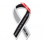 Magnet- 3.8x8 Awareness Ribbon - 30 Mil Outdoor Use with Logo