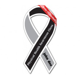 Magnet- 3.8x8 Awareness Ribbon - 30 Mil Outdoor Use with Logo