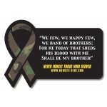 Magnet - Rectangle with Awareness Ribbon Side (3.5625x2.45) - 20 Mil. with Logo