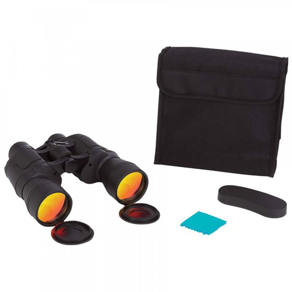 Custom Printed 10x50 High Powered Binoculars w/ Ruby Red Coated Lenses for Glare Reduction Custom Printed 10x50 High Powered Binoculars w/ Ruby Red Coated Lenses for Glare Reduction