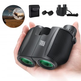 Logo Branded Adults Kids Outdoor Travel Hiking Large View Low Light Vision Easy Focus Compact 10x25 Binoculars